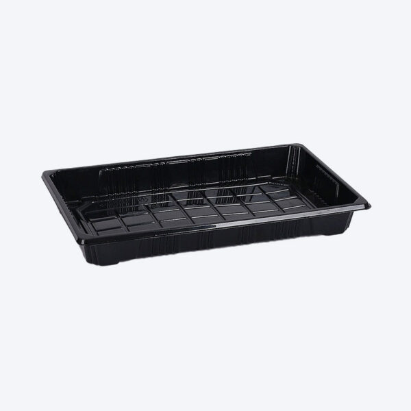 Miska na Sushi čierna 235 x 135 x 50 mm + viečko - B07