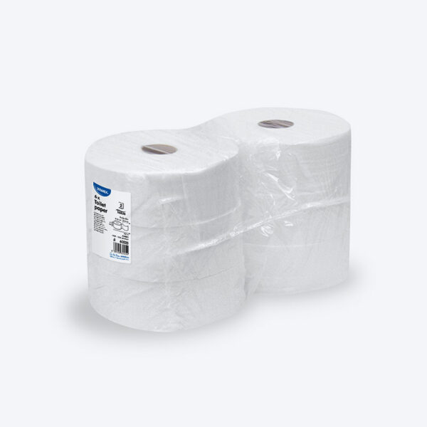 Toaletný papier 2vrstvý biely JUMBO Ø25cm 240m 1070 útržkov - 60325